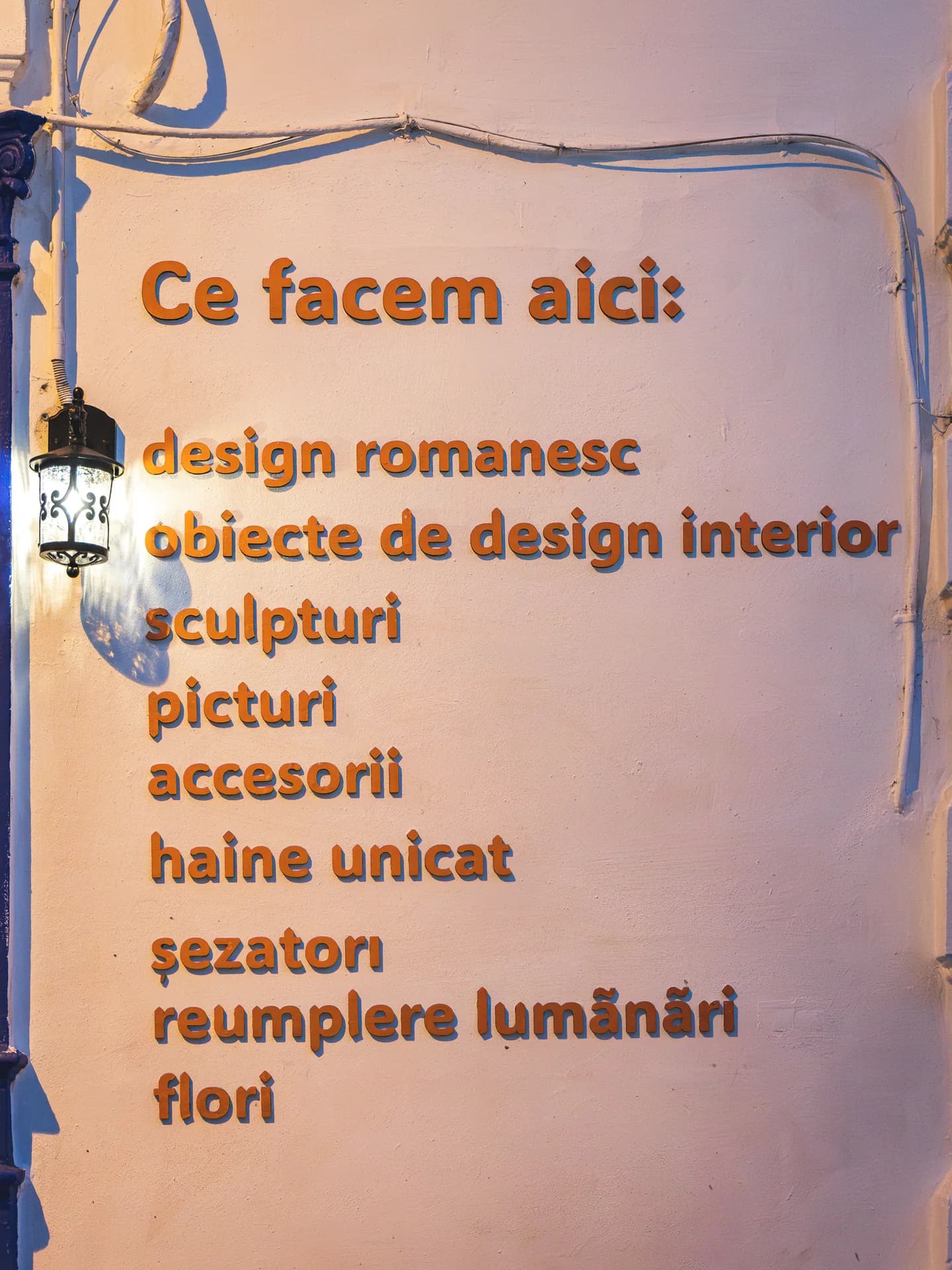 Panoul cu lucrurile care se întâmplă la Vechi ca Nou.